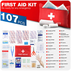LOYEE car travel first aid kit, portable and accessible during roadside moments.