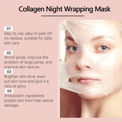 Nighttime skin absorption scene showing nourished skin before sleep