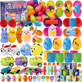 LQV 200pcs bulk prefilled Easter eggs with toys for instant celebration.