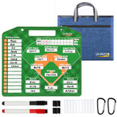 lrjrizzo magnetic baseball lineup board front view showing organized positions and green color