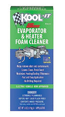 Lubegard Kool-It evaporator foam action neutralizes odors in vehicle HVAC.