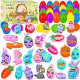 LUBUYILD Easter eggs with pop toys set in six colors for kids' activities