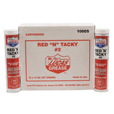 Lucas Oil Red N Tacky Grease 10-pack tubes ready for bulk lubrication.