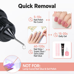 Luckyfairy Pinpoint Nail Remover packaging front highlighting kit contents