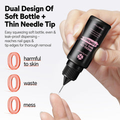 Luckyfairy Pinpoint Nail Remover precision tip design enabling targeted application