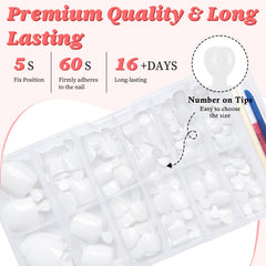 LuckForever nail file tool included for shaping and prep.