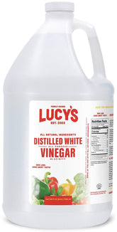 Lucys White Vinegar 1 gal bottle for versatile kitchen and cleaning tasks