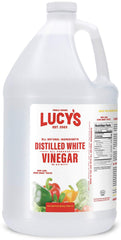 Lucys White Vinegar 1 gal bottle for versatile kitchen and cleaning tasks