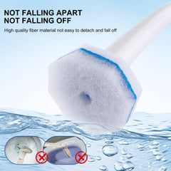 Disposable scrub pad from LufamlyGo ready for hands-free disposal