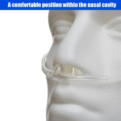 Luisddi soft cannula with flexible tubing contours around face and ears for lasting comfort