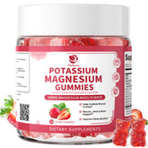 Lukaree Magnesium Potassium Gummies bottle on counter for daily mineral support.