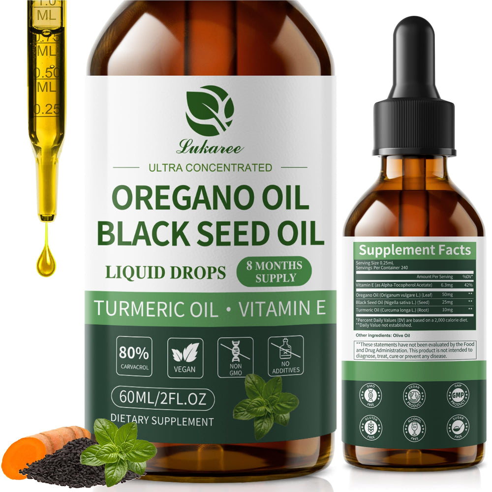 Lukaree Oil of Oregano Drops bottle for daily wellness support.