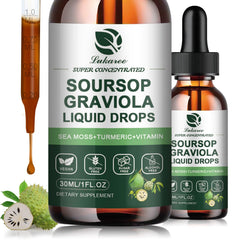 Lukaree Soursop bottle pours for easy daily use and wellness.