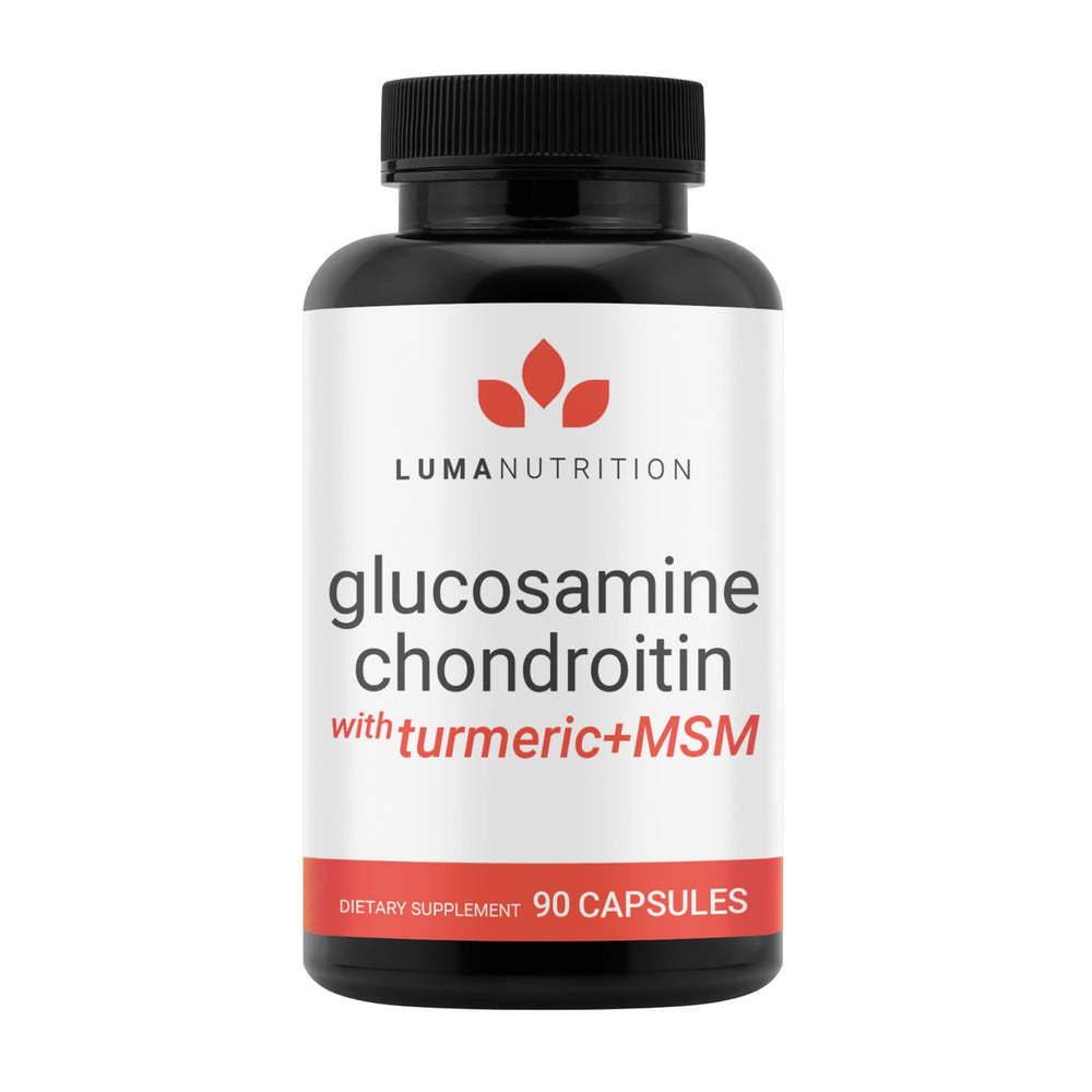 Luma Nutrition glucosamine bottle for joint support and mobility.