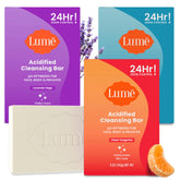 Lume Acidified Cleansing Bar Tangerine with bright scent and odor control benefits