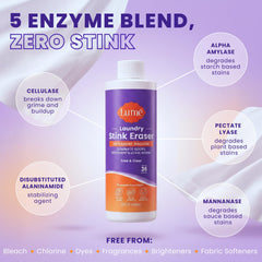 Lume pretreat spray on clothes demonstrates targeted odor fight before washing