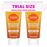 Lume toasted coconut packaging showing on-the-go odor protection