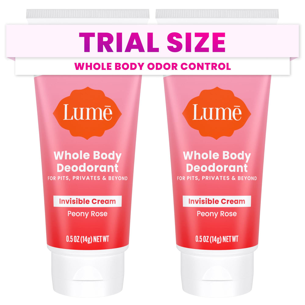 Lume mini travel tube for all-day odor control across the body
