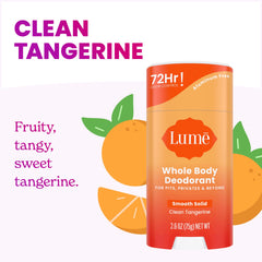 Lume Unscented stick offers fragrance-free odor protection for sensitive skin.
