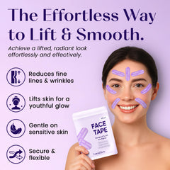 LumiDew patch targeting forehead wrinkles for subtle contouring