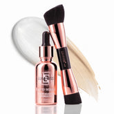 Luminess Liquid Mirage bottle pour enables mess-free color-changing foundation application.