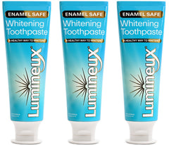 Lumineux 3-pack front view for daily enamel-safe whitening.