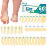 LUMORY hydrocolloid bandages for forefoot edges protect against rubbing during activities.