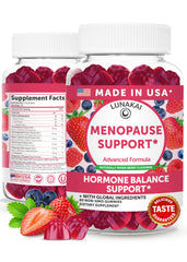 Lunakai menopause relief gummies bottle front for daily support.