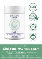Lunakai NADPlus capsules ready for easy daily dosage and consistency.
