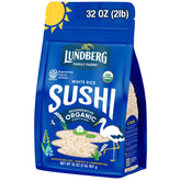 Lundberg Sushi Rice 32oz pack, perfect for authentic sushi at home.