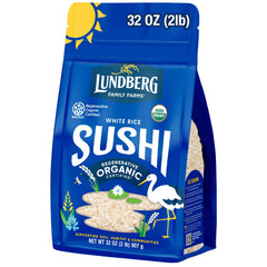 Lundberg Sushi Rice 32oz pack, perfect for authentic sushi at home.