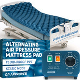 Lunderg alternating air pressure pad with pump for steady support and comfort