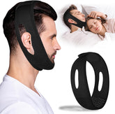 LUNIA chin strap for sleeping closes the mouth gently to encourage nose breathing at night.