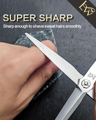 Lunwenksc precision hair-cutting scissors with convex edge for smooth performance