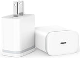LUOATIP 20W USB-C charger front view, compact and safe.