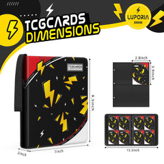 Inside view shows 400-card capacity with organized double-pocket pages.