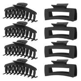 LuSeren black banana claw clip; strong hold for thick hair in a matte finish.
