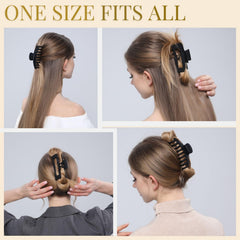 LuSeren thick-hair clip holds curls or straight styles securely.