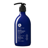 Luseta Color Brightening Blue Shampoo bottle neutralizing orange tones for brunettes.