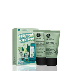 Luseta Rosemary Mint Shampoo Travel Kit bottle—nourishing and detangling for healthier hair.