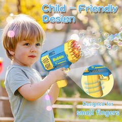 LUSJNGE light-up-bubbles add a glow effect for indoor or nighttime fun.