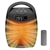 Lutntc portable ceramic space heater front view for quick warmth in small spaces