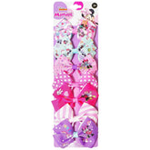 LUV HER Disney Minnie hair bows set with Minnie on each clip for playful styling.