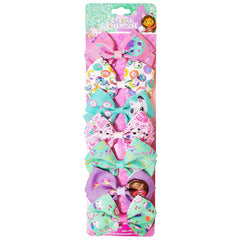 Luv Her Gabby's Dollhouse princess clip secures hair during playful activities.