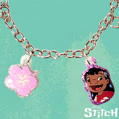 Durable metal charms on LUV HER bracelet for kids