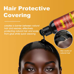 Luxfume Quick Weave Shield display image, indicating easy water-based removal.