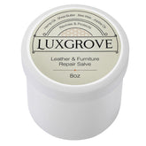 LUXGROVE Leather Salve bottle pour restores surface and revives aged leather