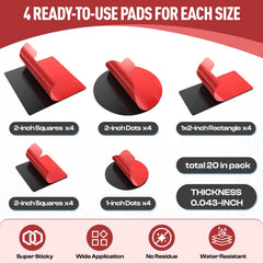 Luxify double sided tape 2in square ideal for larger photo displays and signs
