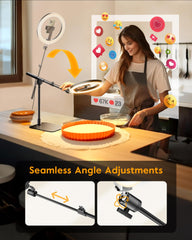 LUXSURE ring-light-remote-shooting lets you start filming quickly from anywhere.