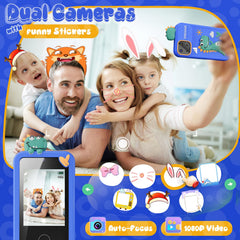 Luyiilo Kids Smart Phone Toy camera highlights dual cameras for capturing playful moments